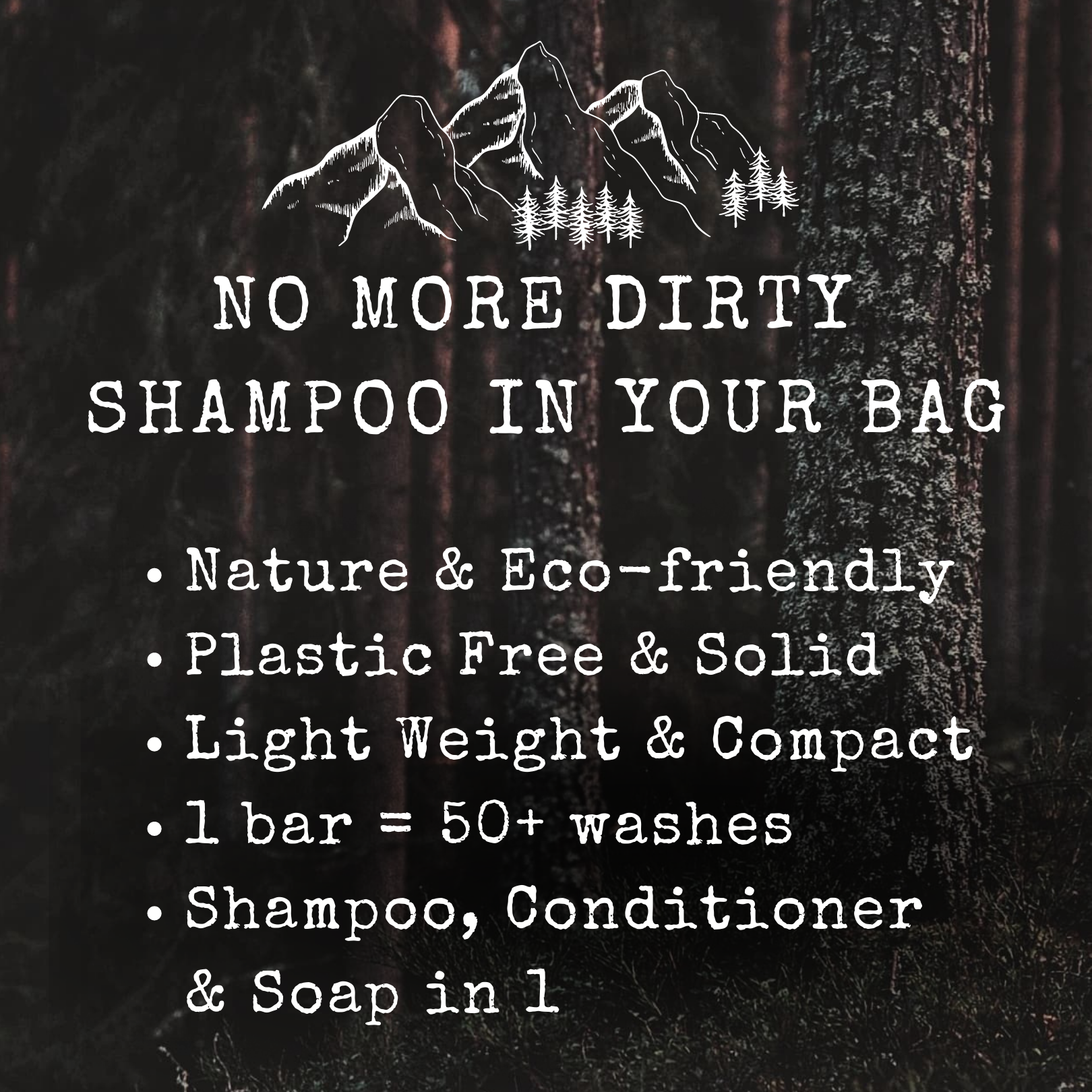 Outdoor Shampoo 70 g, 3 in 1: Schampo, Balsam & Tvål (Schampokaka Sensitive) - Dalarnaseko.se