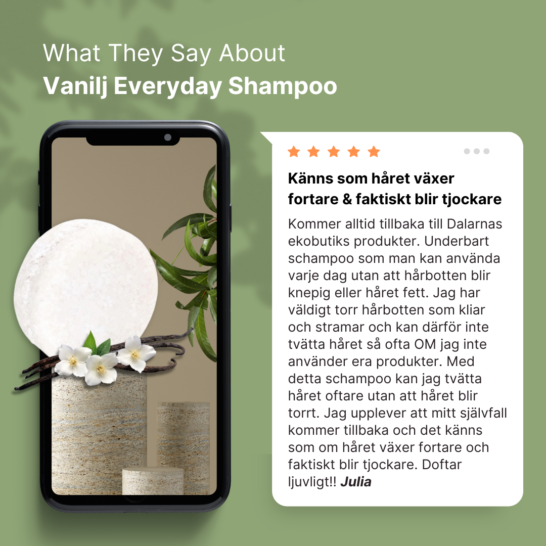 Schampokaka Vanilla Everyday Shampoo for Oily & Straight Hair