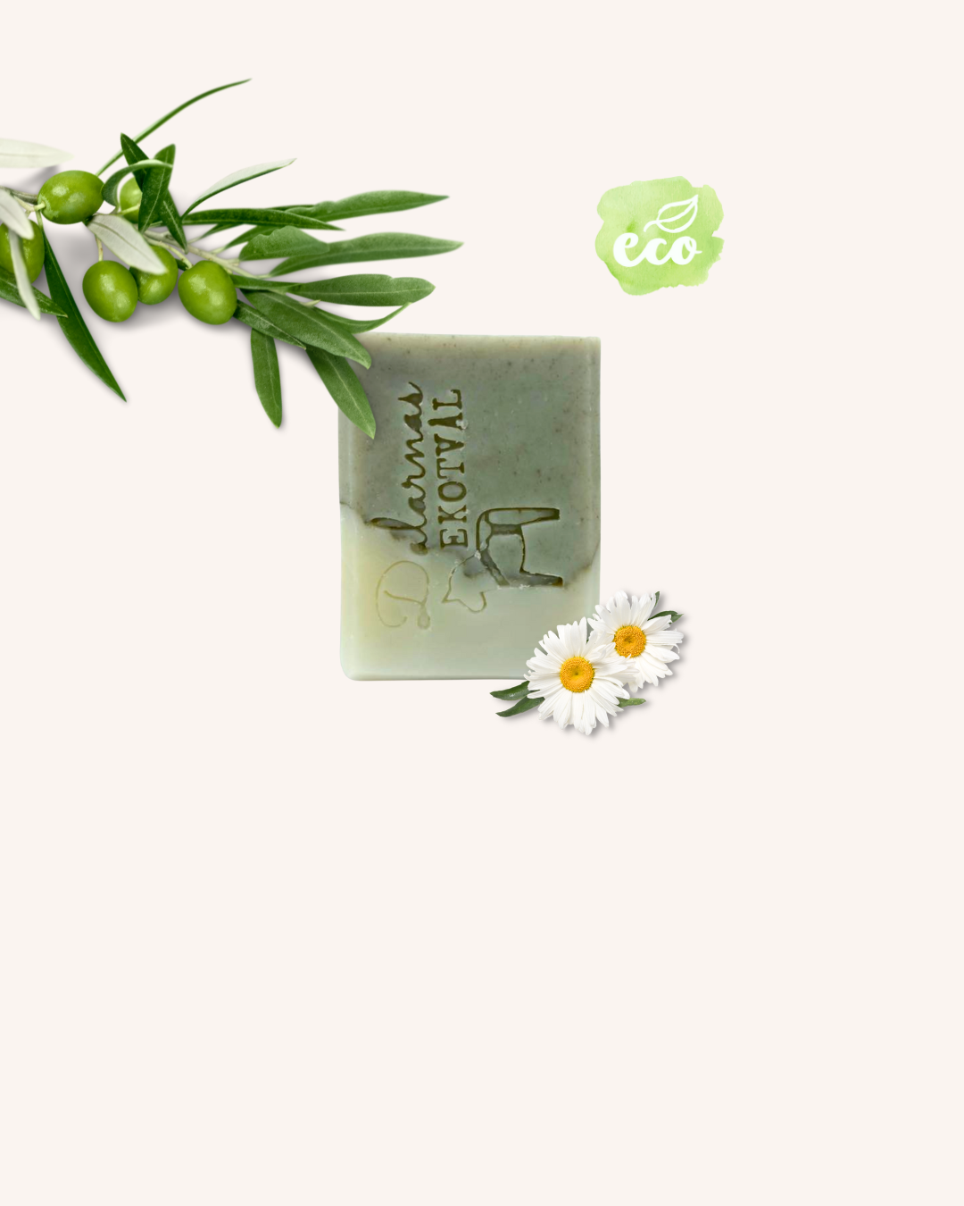 Chamomile &amp; Green Clay, organic artisan soap