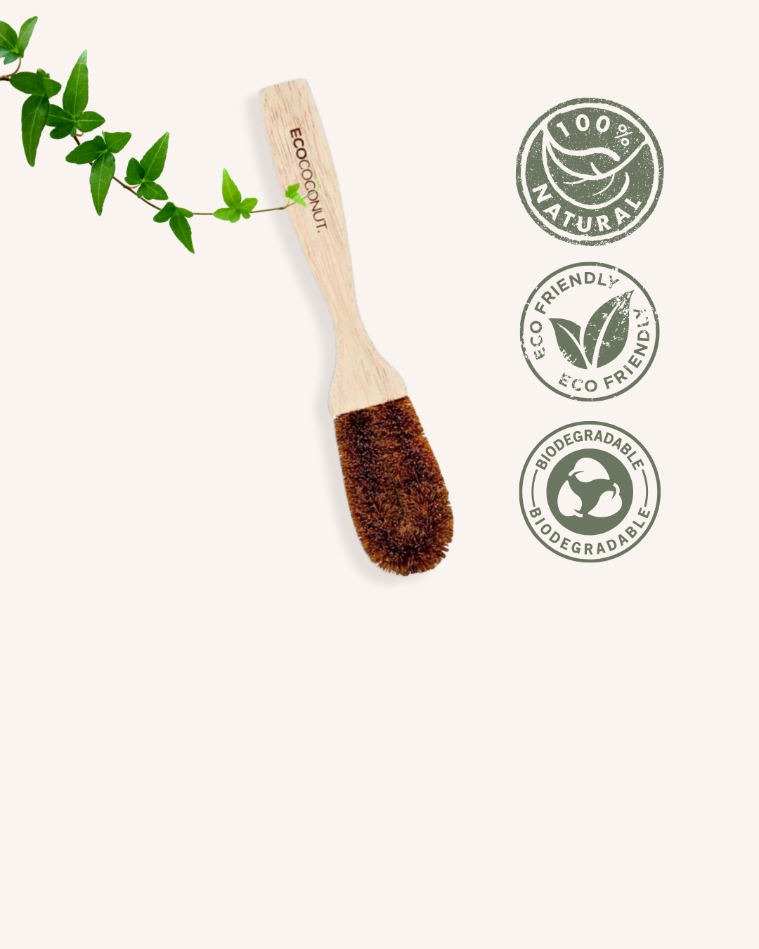 EcoCoconut - Diskborste i Kokosnötsfiber och Trä