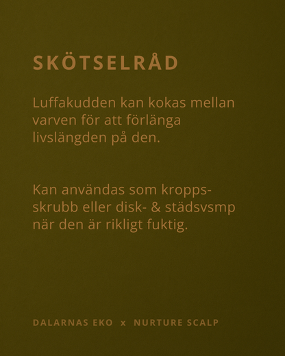 Loofah pad 0.5-1 cm - Nature's own soap dish for storage box 150